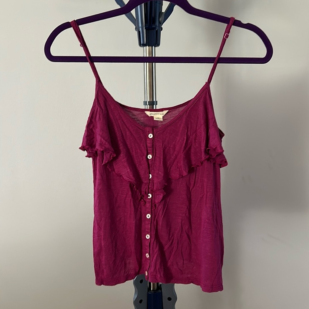 Magenta cropped tank top